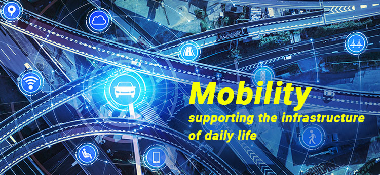 Mobility supporting the infrastructure of daily life
